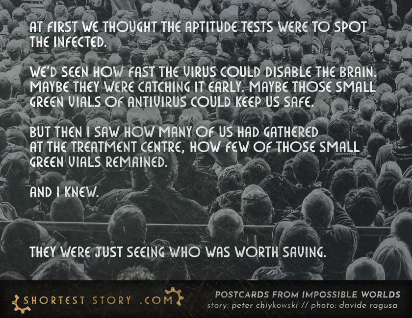 a short horror story about aptitude testing during an outbreak
